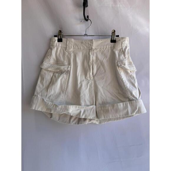 Derek Lam 10 Crosby x RTR White Cargo Shorts Size 40 with small stain - Picture 4 of 8